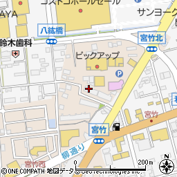 静岡県浜松市中央区宮竹町307周辺の地図
