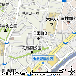大阪府大阪市都島区毛馬町2丁目周辺の地図