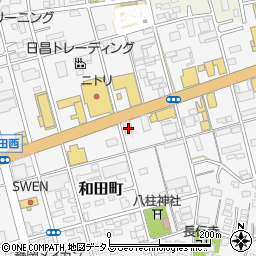 静岡県浜松市中央区和田町581周辺の地図