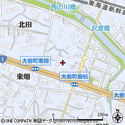 愛知県豊橋市大岩町曲松20周辺の地図