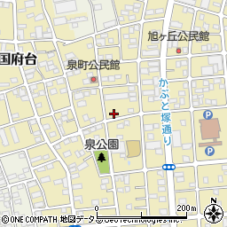 静岡県磐田市国府台79-27周辺の地図