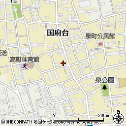 静岡県磐田市国府台516周辺の地図