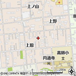 愛知県豊橋市上野町上原111-3周辺の地図