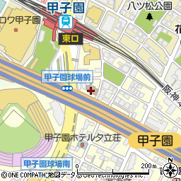 甲子園警察署周辺の地図