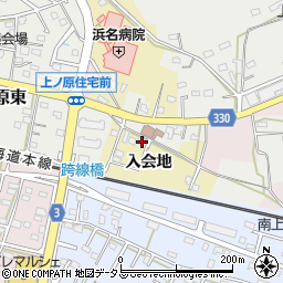 静岡県湖西市新所岡崎梅田入会地14-66周辺の地図