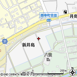 愛知県豊橋市藤並町新井島周辺の地図