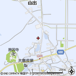 三重県伊賀市山出667周辺の地図