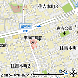 鍵屋の緊急隊・住吉駅前店周辺の地図