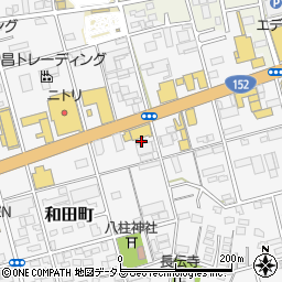 静岡県浜松市中央区和田町598周辺の地図
