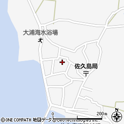 愛知県西尾市一色町佐久島西屋敷周辺の地図