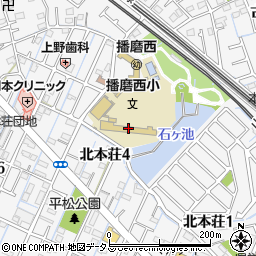 播磨町立播磨西小学校周辺の地図