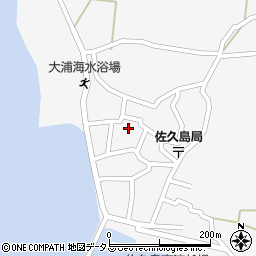 愛知県西尾市一色町佐久島（西屋敷）周辺の地図