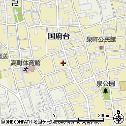 静岡県磐田市国府台513周辺の地図