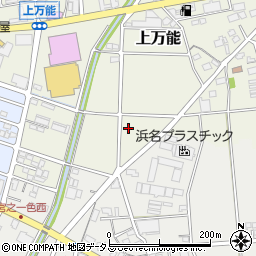 〒438-0817 静岡県磐田市上万能の地図