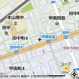 ヴィラ田中町周辺の地図