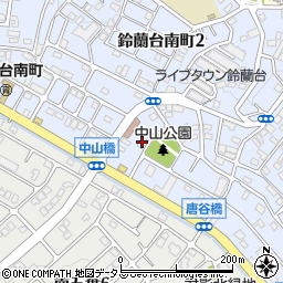 グランシエール鈴蘭台南町周辺の地図