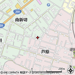 愛知県豊橋市松井町南新切69周辺の地図