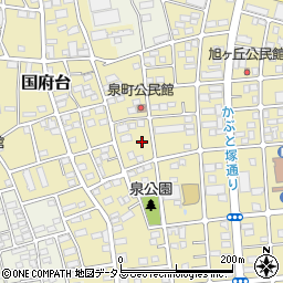 静岡県磐田市国府台80周辺の地図