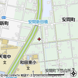 静岡県浜松市中央区安間町244周辺の地図