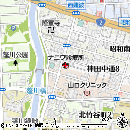尼崎市中央西地域包括支援センター周辺の地図