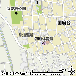 静岡県磐田市国府台583周辺の地図