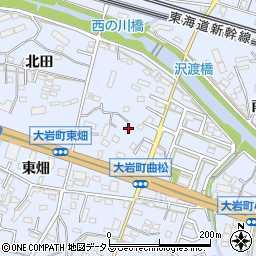 愛知県豊橋市大岩町曲松18周辺の地図