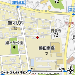静岡県磐田市国府台43周辺の地図