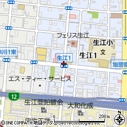 生江一丁目周辺の地図