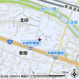 愛知県豊橋市大岩町曲松35周辺の地図