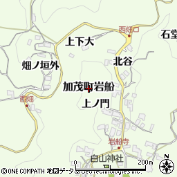 京都府木津川市加茂町岩船周辺の地図