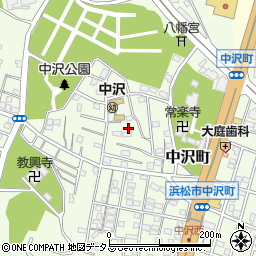 静岡県浜松市中央区中沢町58周辺の地図