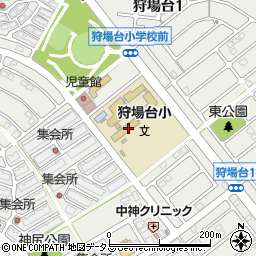 兵庫県神戸市西区狩場台周辺の地図