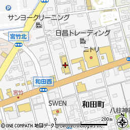 静岡トヨタ自動車和田店周辺の地図