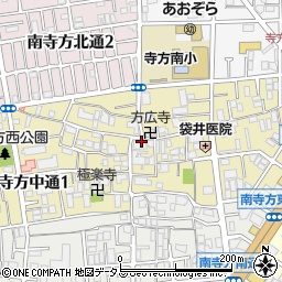 大阪府守口市南寺方中通周辺の地図