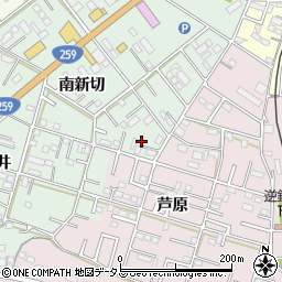 愛知県豊橋市松井町南新切69-5周辺の地図