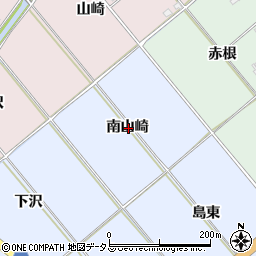 愛知県豊橋市磯辺下地町南山崎周辺の地図