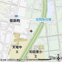 静岡県浜松市中央区安間町699周辺の地図