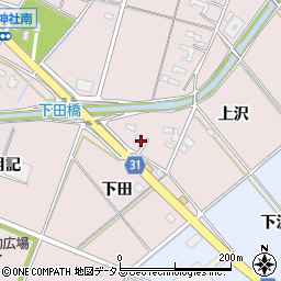 愛知県豊橋市駒形町下田13周辺の地図