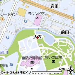 愛知県豊橋市大岩町大穴周辺の地図