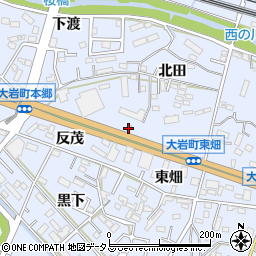 福ちゃん大岩店周辺の地図