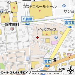 静岡県浜松市中央区宮竹町313周辺の地図