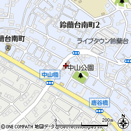 神戸鈴蘭台南郵便局 ＡＴＭ周辺の地図