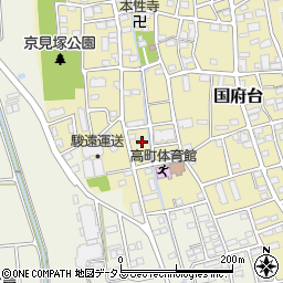 静岡県磐田市国府台586周辺の地図