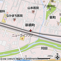 愛知県豊橋市二川町周辺の地図