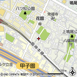 甲子園上鳴尾シティハウス周辺の地図