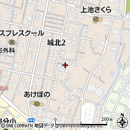 静岡県浜松市中央区城北2丁目周辺の地図