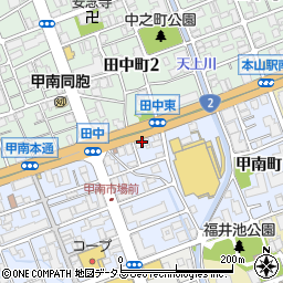 神戸信用金庫東灘支店周辺の地図