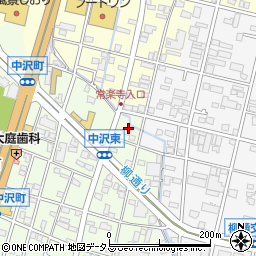 静岡県浜松市中央区中沢町73周辺の地図