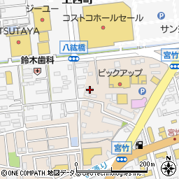 静岡県浜松市中央区宮竹町434周辺の地図