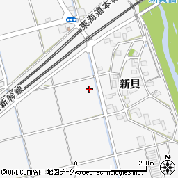 静岡県磐田市新貝周辺の地図
